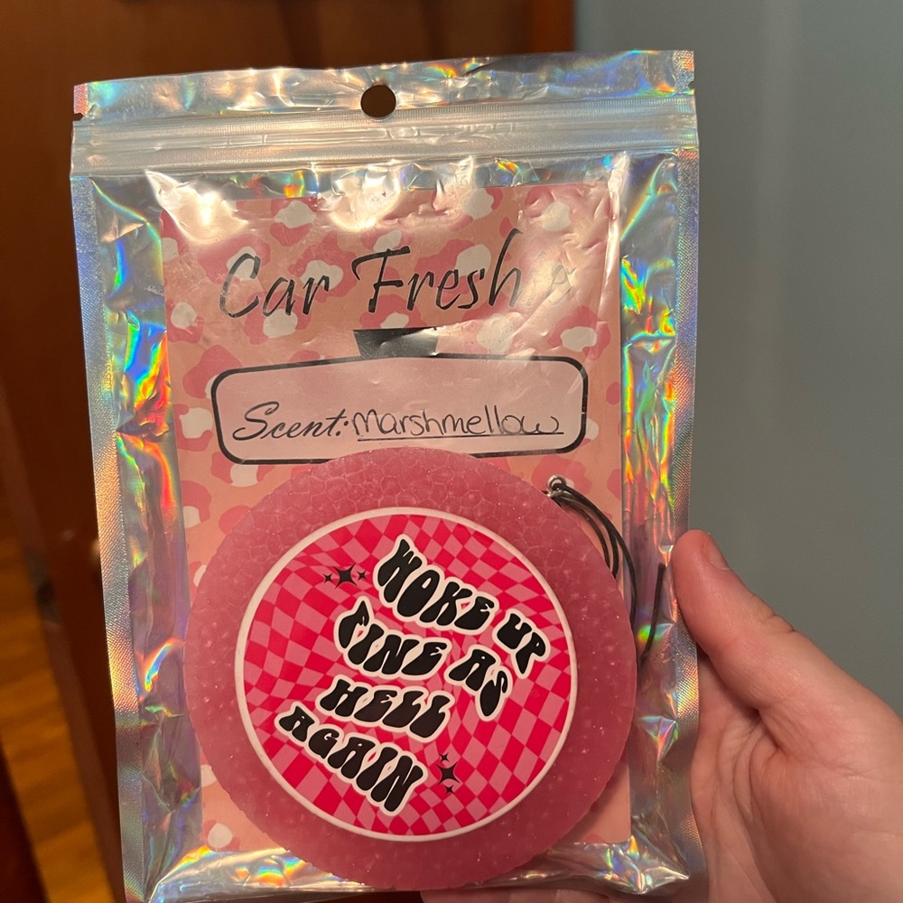 Pink Car Freshener (Marshmellow)